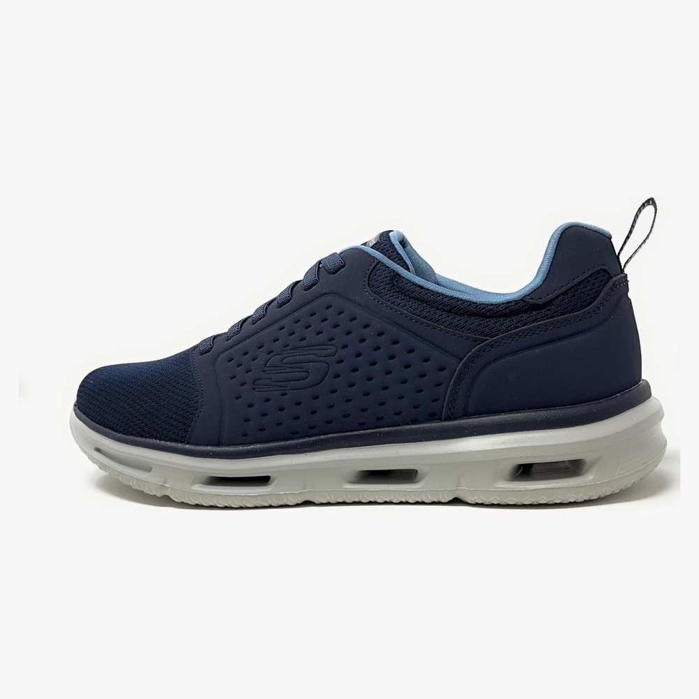 Skechers Glide-Lite Men's Classic Shoes Fit With Memory Foam (Navy, Medium 9) - Picture 6 of 13